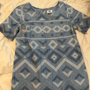 Old Navy Chambray Tunic Dress Size M